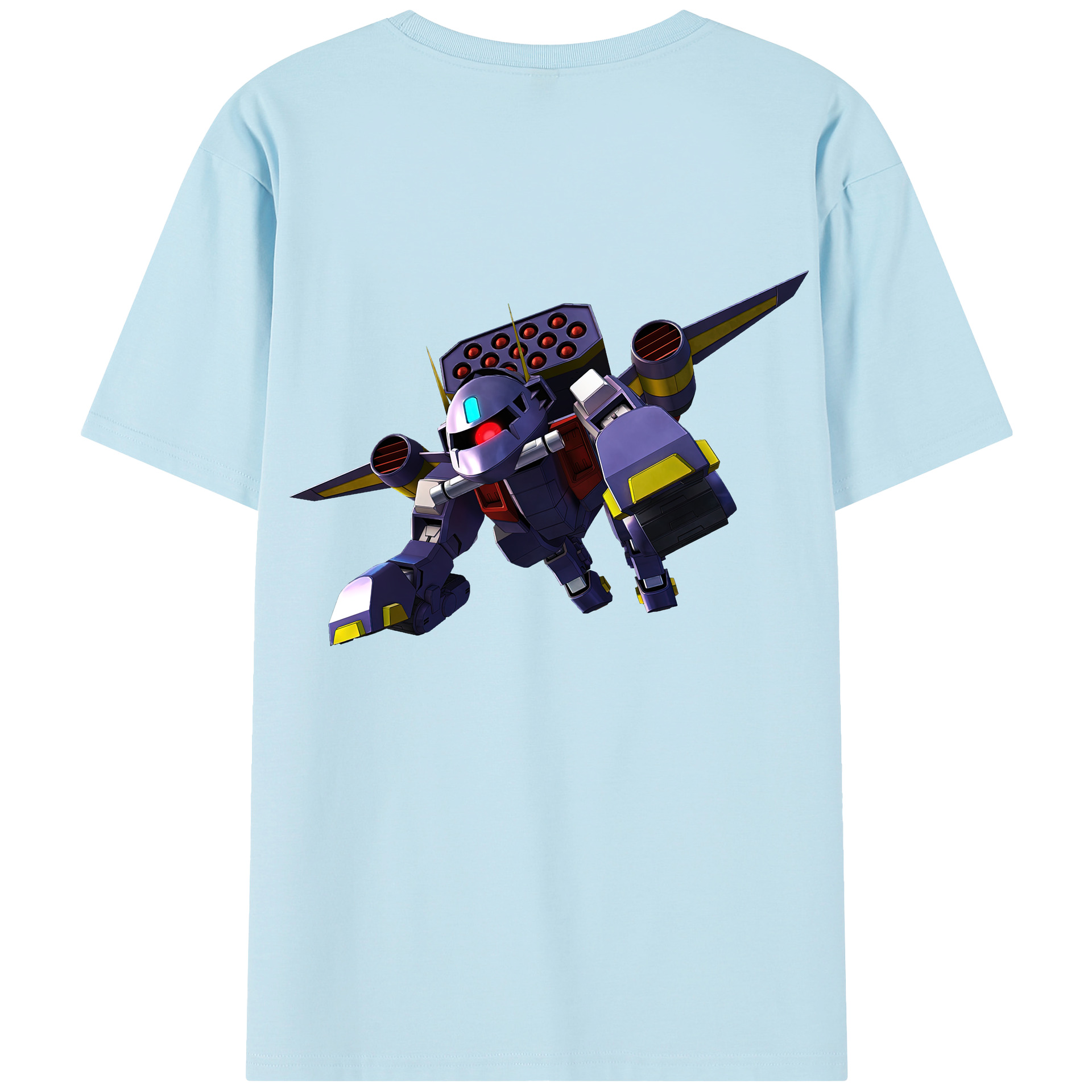 （画像用） 機動戦士ガンダム Mobile Suit Gundam 綿100％半袖Tシャツ（背面プリント）
